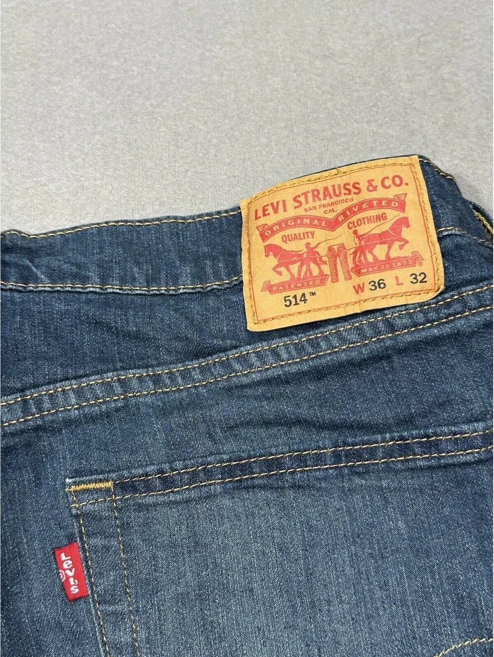 Levi’s 514 Men’s Jeans Blue Denim W34 L30.5 Straight Fit